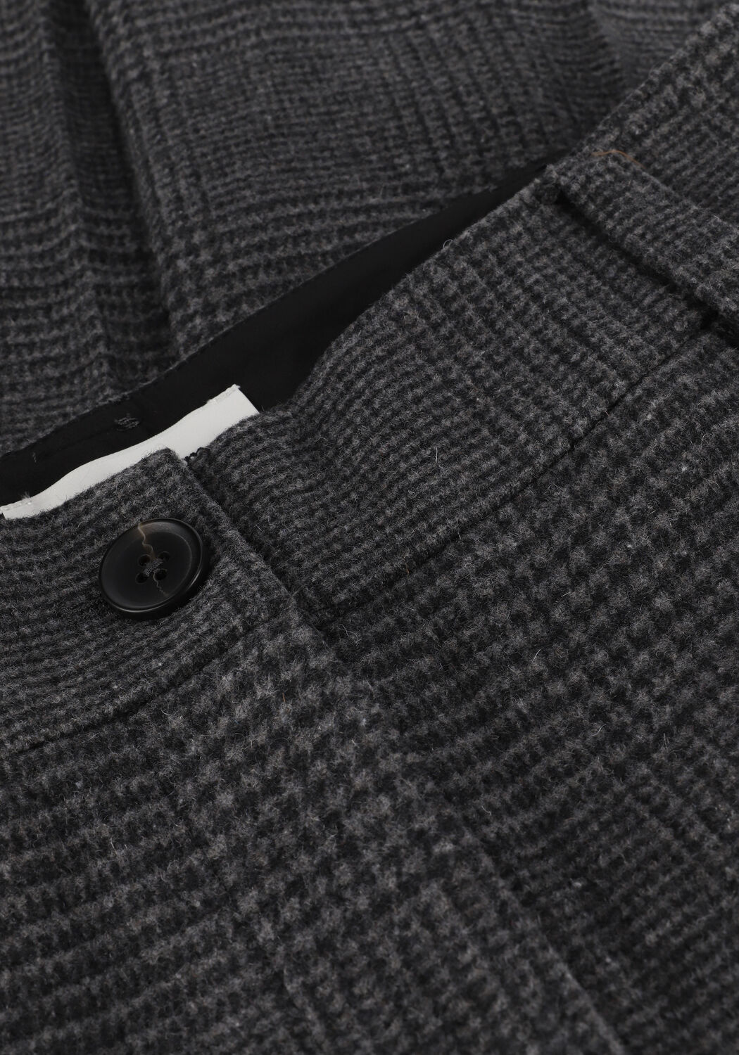 Grijze MODSTR&Ouml;M Pantalon GALE CHECK PANTS - large