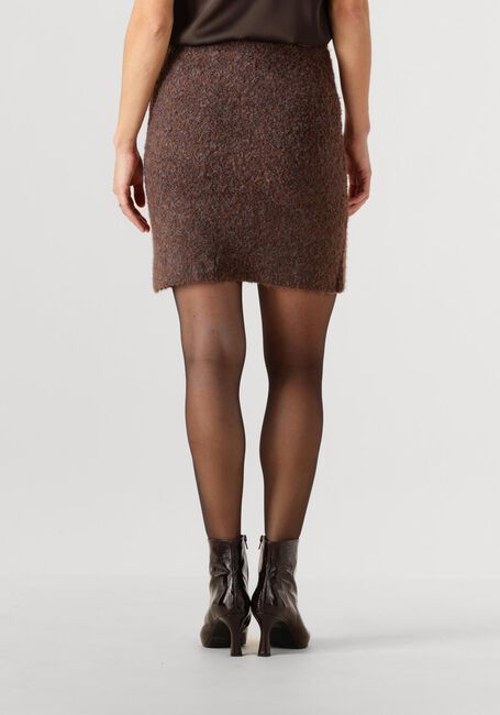 Y.A.S. Mini-jupe YASPLYRA HW KNIT SKIRT en marron - large