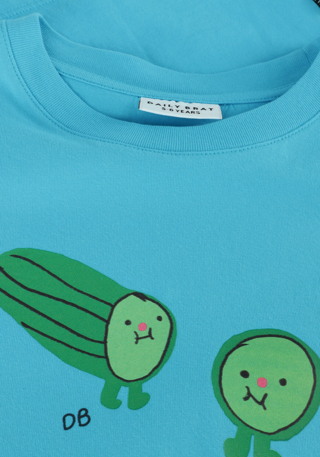 DAILY BRAT T-shirt CUTE CUMBER T-SHIRT en bleu - large