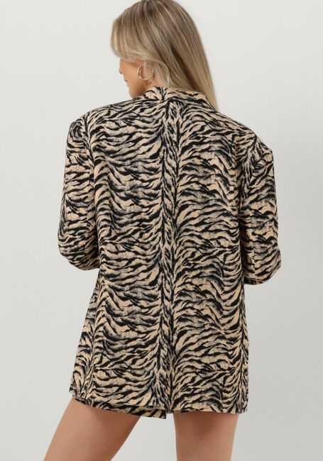 ALIX THE LABEL Blazer LADIES WOVEN TIGER GRANDDAD BLAZER en beige - large