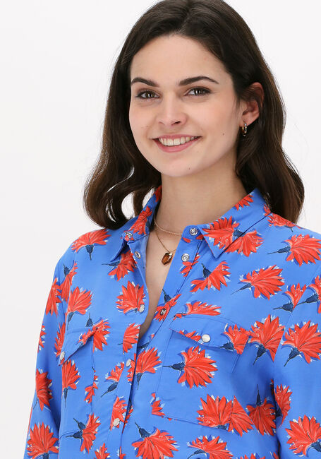 POM AMSTERDAM MILA FLOWERS Blouses en bleu - large