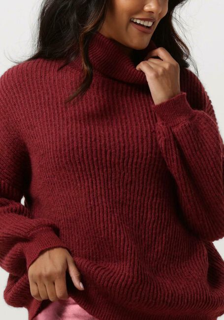 YDENCE Col roulé KNITTED SWEATER KARLIJN Bordeaux - large