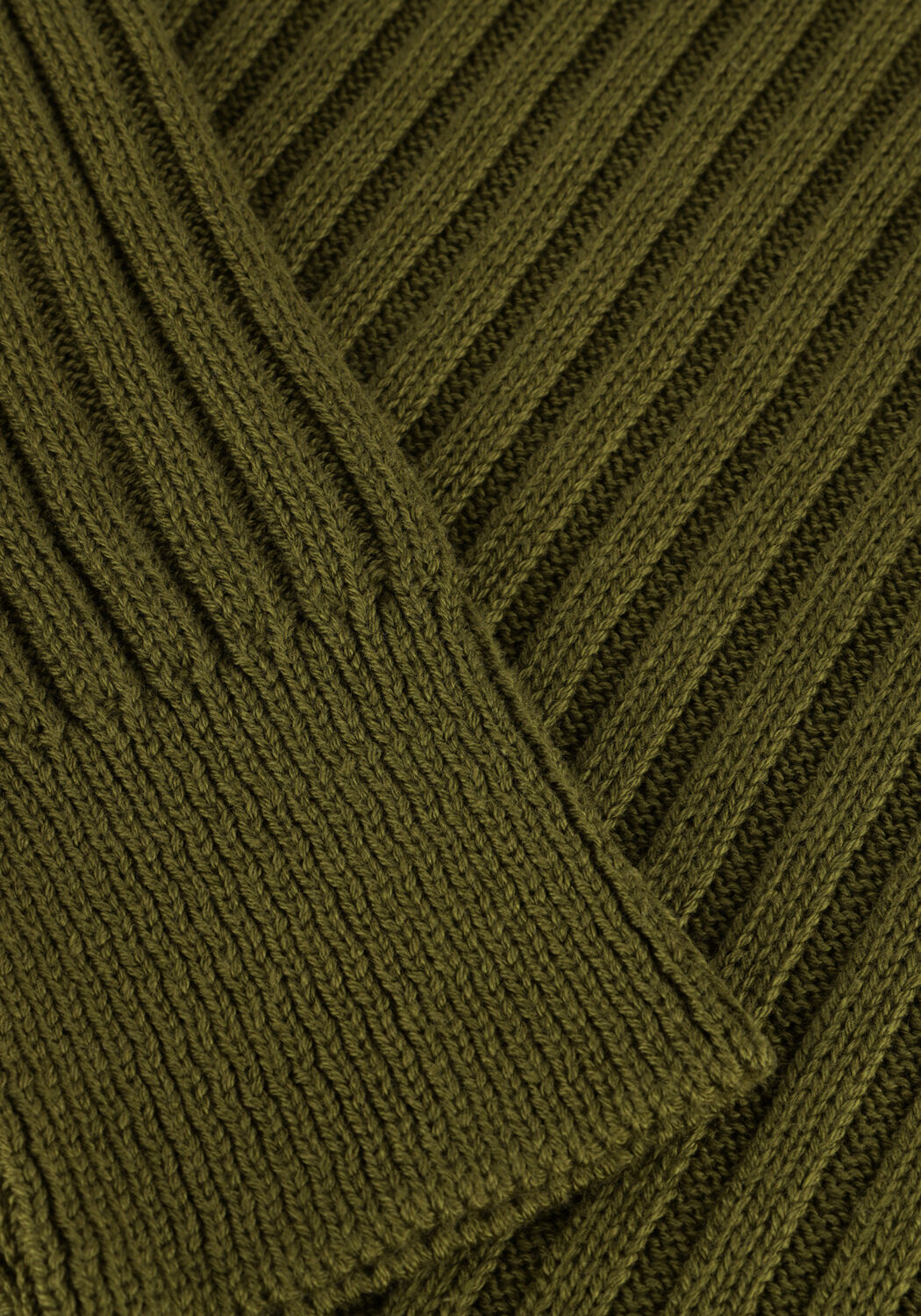 Olijf Y.A.S. Midi jurk YASMAVI KNIT MIDI ROLLNECK DRESS - large