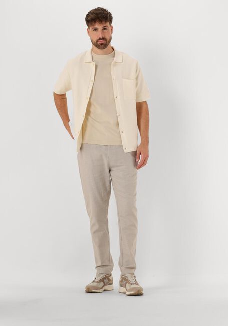 SELECTED HOMME T-shirt SLHLOOSEOSCAR SS O-NECK TEE NOOS en beige - large