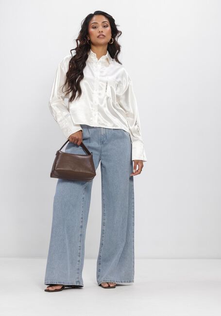 Witte ALIX THE LABEL  SATIN BLOUSE - large