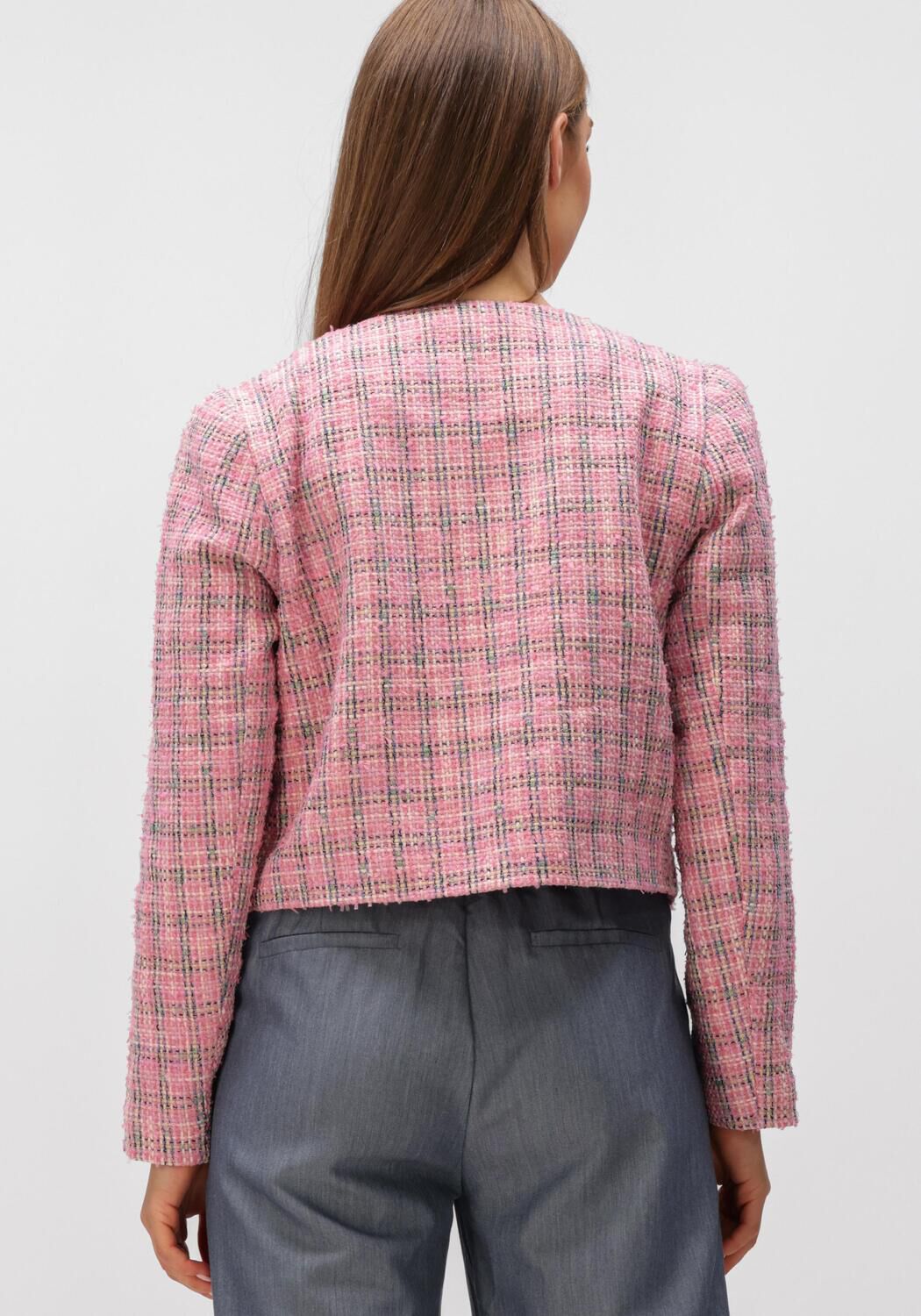 Roze CO'COUTURE Jack CAMMIE BOUCLE JACKET - large