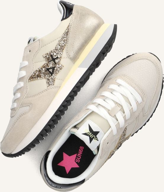 Beige SUN68 Sneakers STARGIRL GLITTER LOGO Beige SUN68 Sneakers STARGIRL GLITTER LOGO - large
