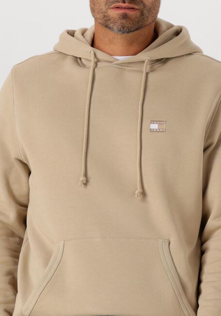 TOMMY JEANS Pull TJM REG BADGE HOODIE EXT en beige - large