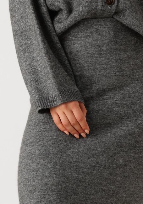 Donkergrijze EDITED Maxirok PANJA KNIT SKIRT - large