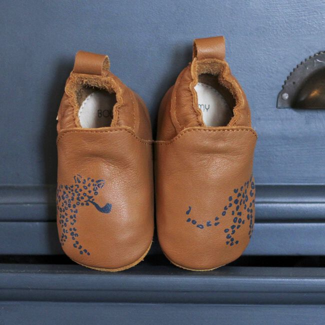 BOUMY Chaussures bébé GENTLEMAN en cognac - large