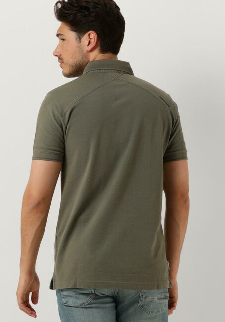 CAST IRON Polo SHORT SLEEVE POLO POPCORN en vert - large