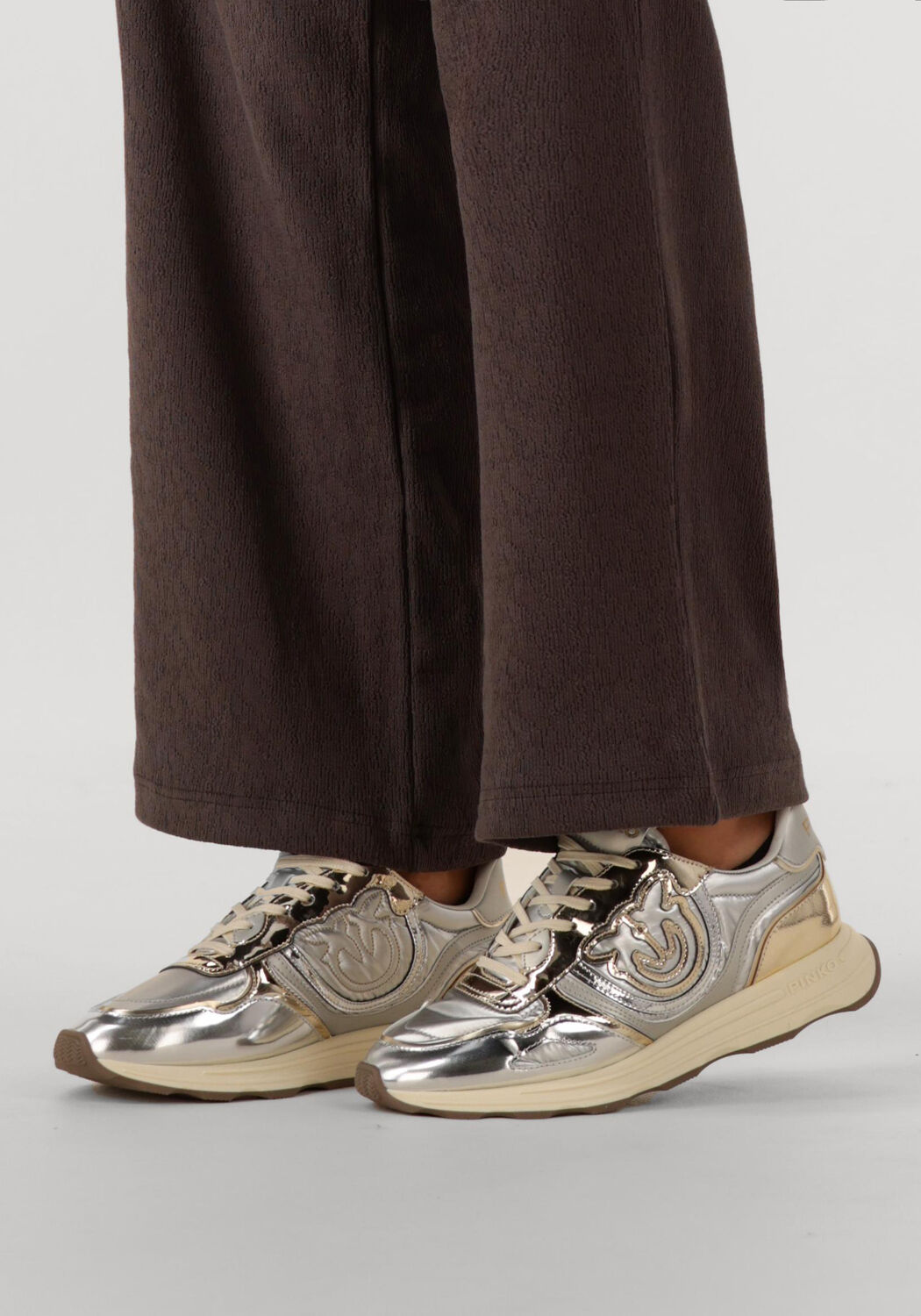 PINKO Baskets basses ZOE 01 M&eacute;tallique - large