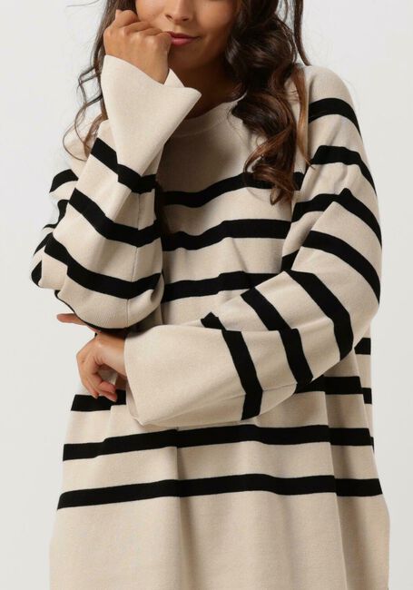OBJECT Pull OBJESTER LS KNIT TOP en beige - large