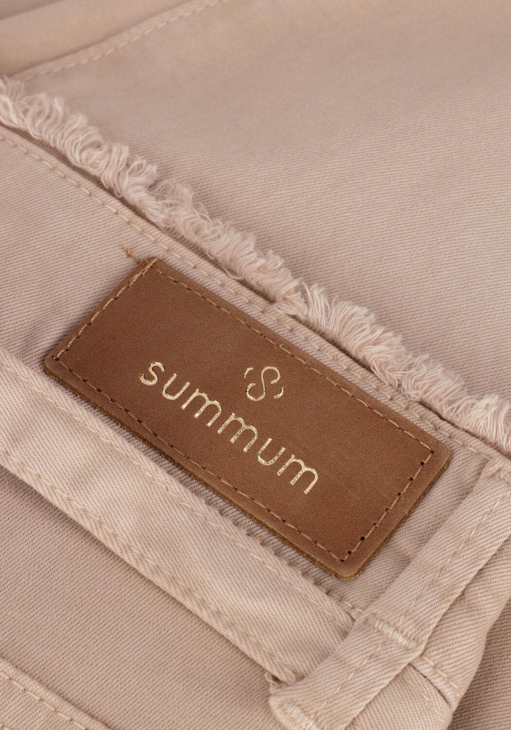 SUMMUM Straight leg jeans TAPERED PANTS FINE TWILL en marron - large