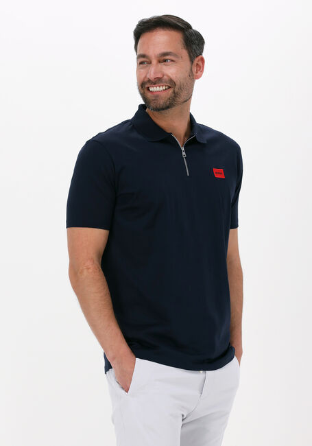 HUGO Polo DERESOM222 Bleu foncé - large