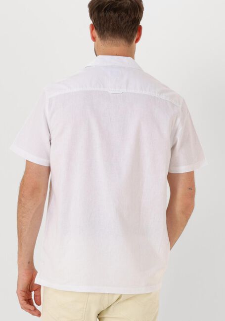 TOMMY JEANS Chemise décontracté TJM LINEN BLEND CAMP SS EXT en blanc - large