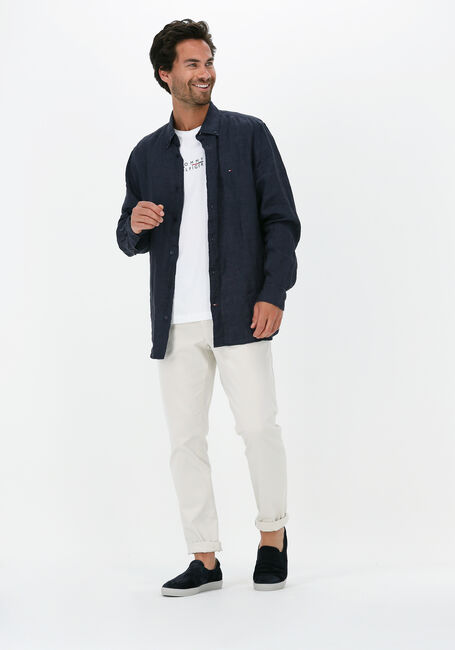 TOMMY HILFIGER T-shirt SQUARE LOGO TEE en blanc - large