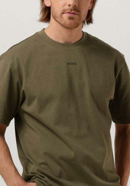 Donkergroene HUGO T-shirt DAPOLINO - large