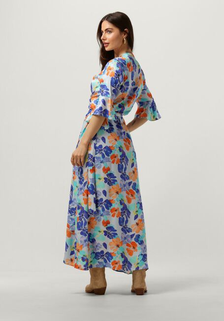 JANSEN AMSTERDAM Robe maxi WP549 PRINTED LONG WRAP DRESS en multicolore - large