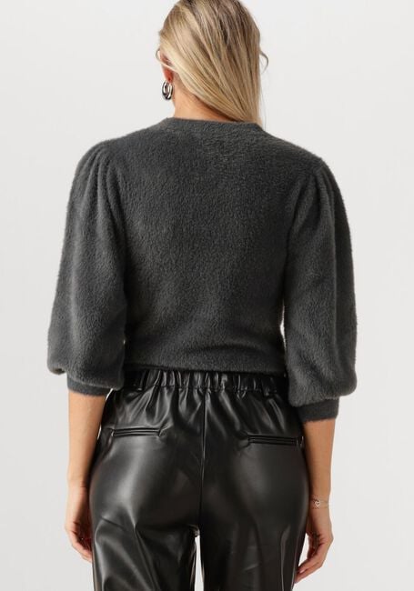 Donkergrijze CATWALK JUNKIE Trui FUZZY PUFF SLEEVE KNIT - large