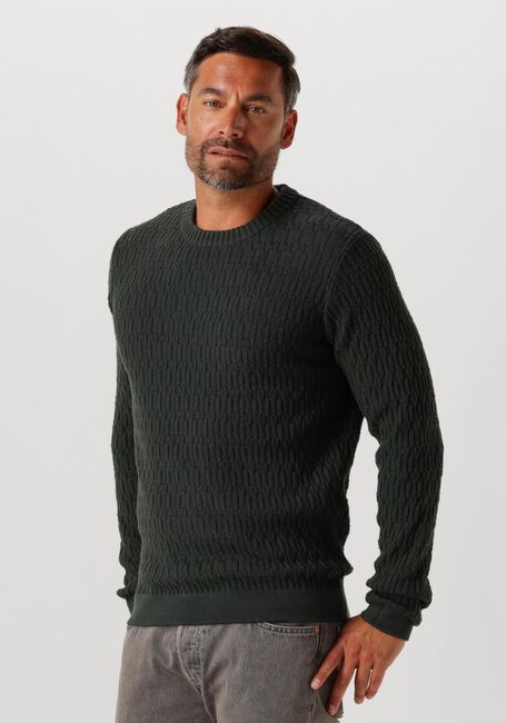 Donkergroene DSTREZZED Trui NOVEL CREWNECK - large