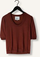 MINUS Haut PAM SCOOP NECK HALF SLEEVE KNIT T-SHIRT en marron MINUS Haut PAM SCOOP NECK HALF SLEEVE KNIT T-SHIRT en marron - medium