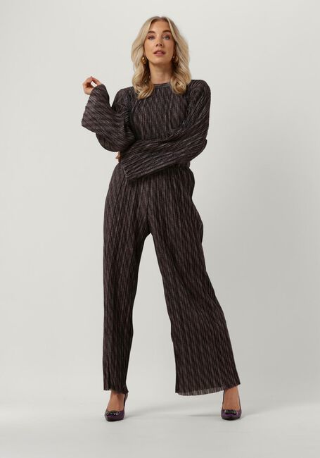 Zwarte OBJECT Wijde broek LUX HW PANTS 124 - large