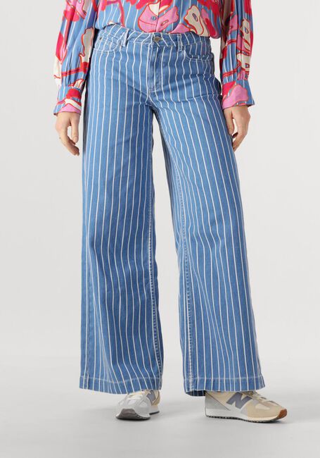 POM AMSTERDAM JEANS DENIM STRIPES BLUE Jeans en bleu - large