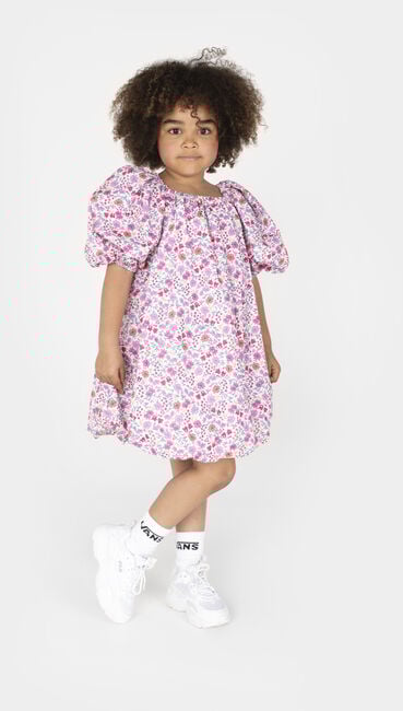 Roze Salty Stitch Mini jurk BALLON JURK - FLOWER - large