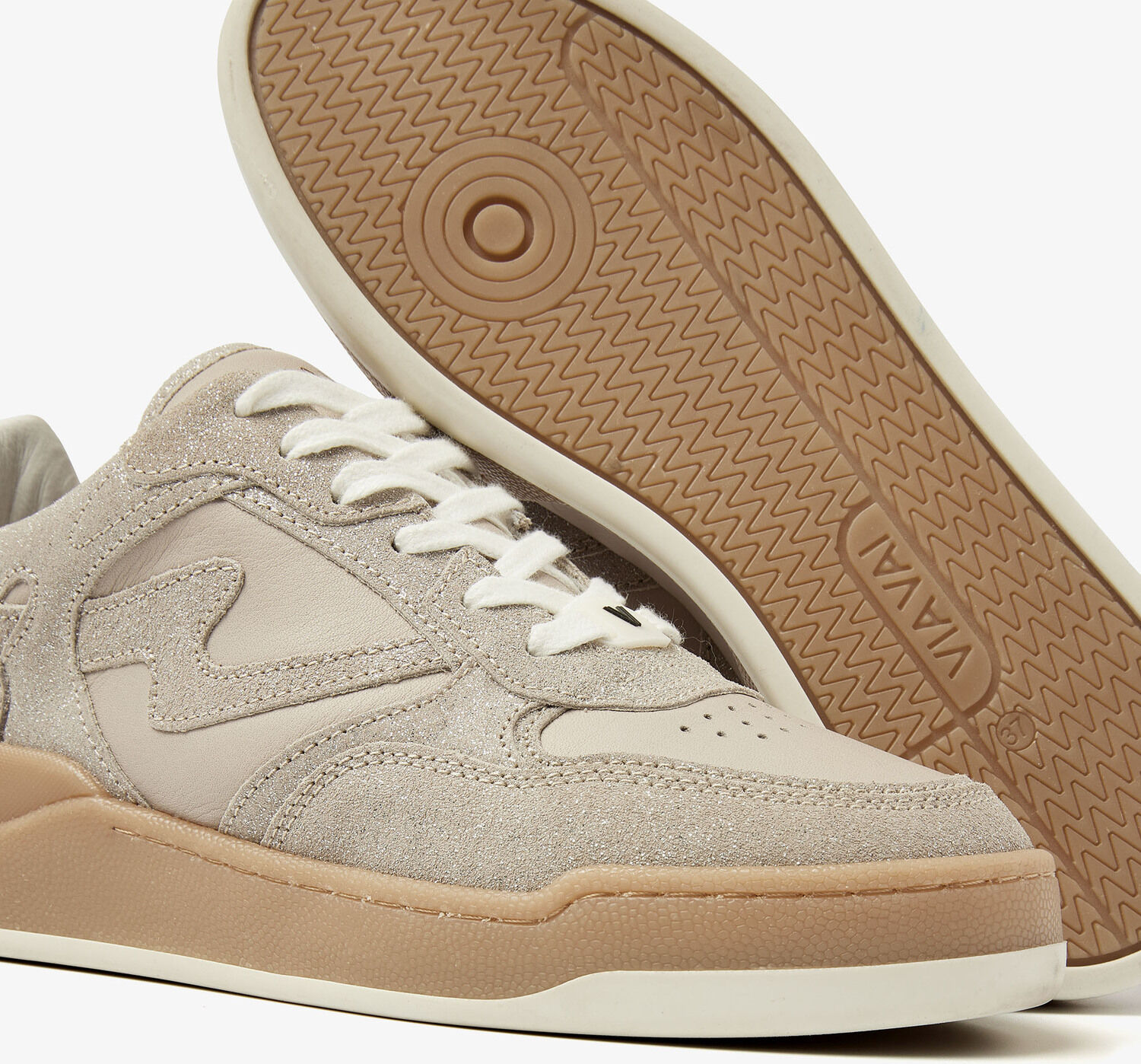 VIA VAI Baskets basses SAM LEVI en beige - large