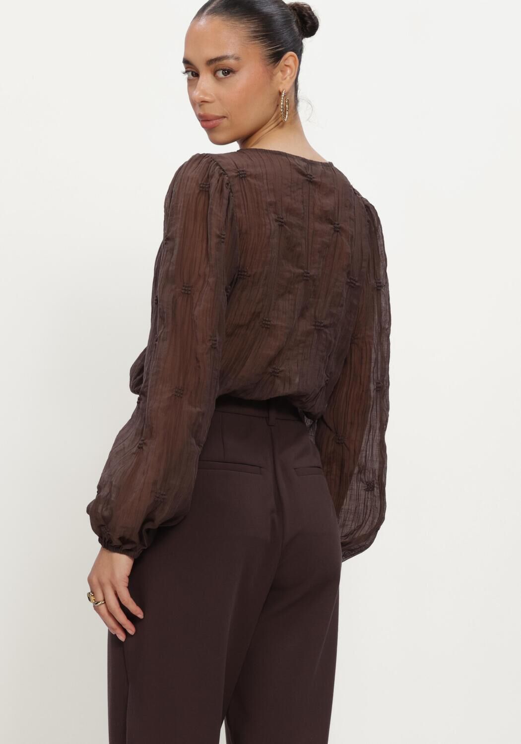 MSCH COPENHAGEN Haut MSCHCAROLINA TOP en marron - large