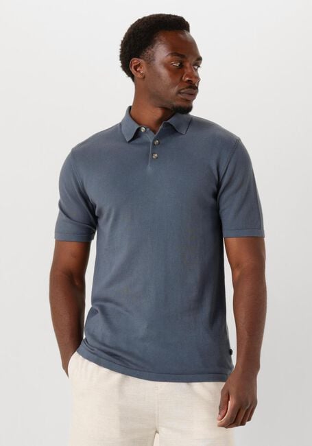 Blauwe THE GOODPEOPLE Polo PLAN - large