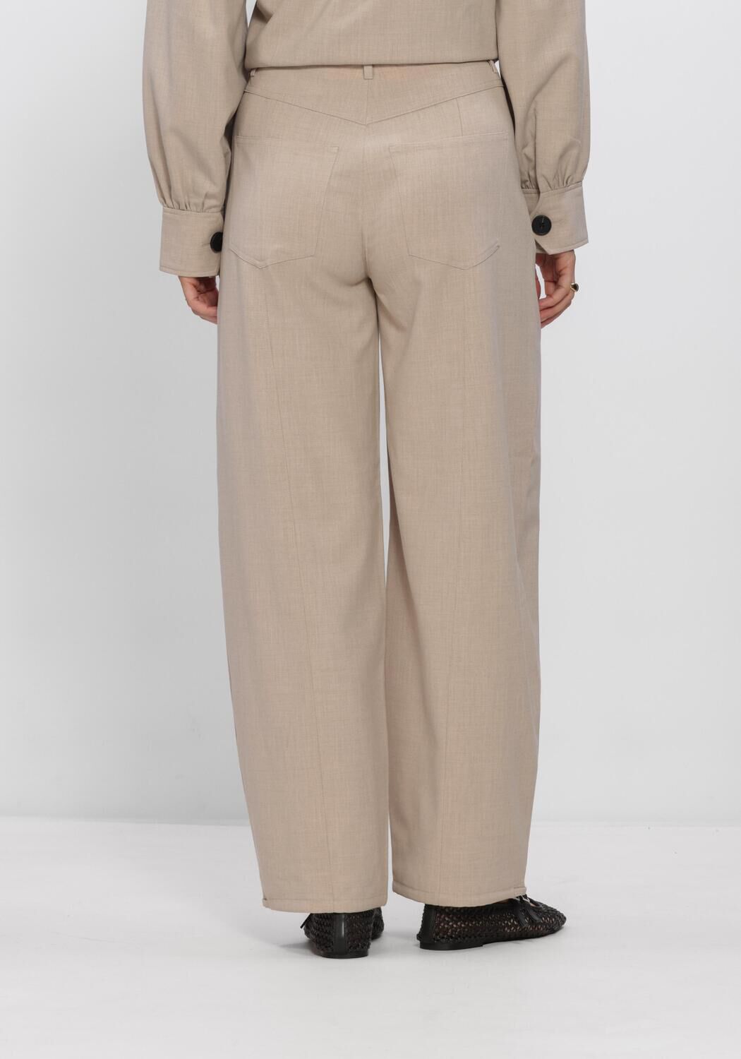 Beige SECOND FEMALE Broeken/jumpsuits ZOIE CARGO TROUSERS - large