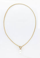 NOTRE-V NECKLACE PEARL Collier en or - medium