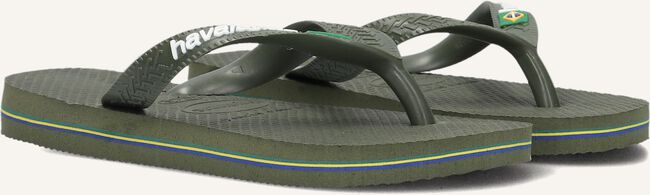 Groene HAVAIANAS Slippers BRASIL LOGO KIDS Groene HAVAIANAS Slippers BRASIL LOGO KIDS - large