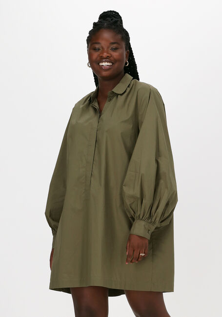 SECOND FEMALE Mini robe TOTEMA TUNIC en vert - large