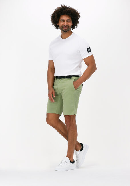 Groene CALVIN KLEIN Korte broek GARMENT DYE BELTED SHORTS - large