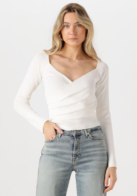 NEO NOIR Haut ELAINA KNIT BLOUSE en blanc - large