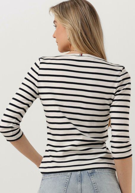 Witte TOMMY HILFIGER Tops & T-shirts NEW CODY SLIM BOAT-NK 3/4 SLEEVE - large