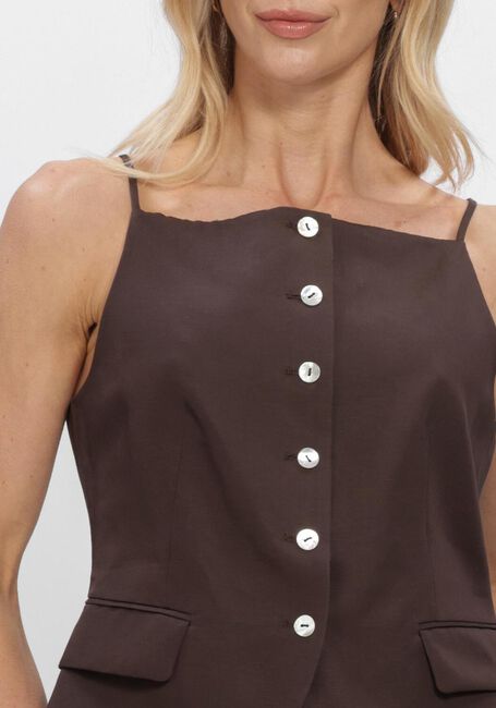 COPENHAGEN MUSE CMCOLLEEN-WAISTCOAT Hauts & T-shirts en marron - large