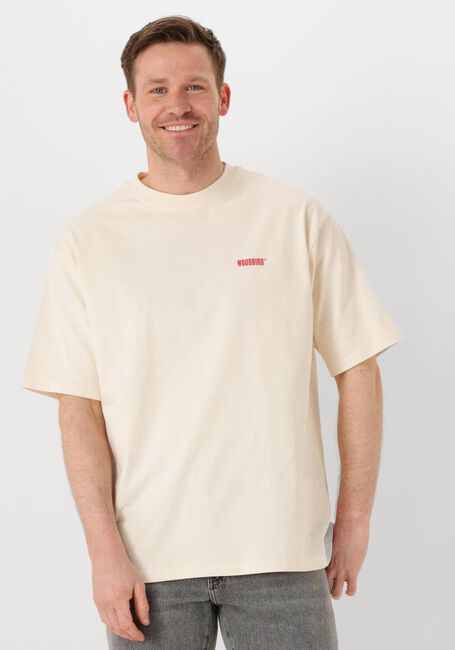 WOODBIRD T-shirt WBBAINE DUDE TEE Écru - large