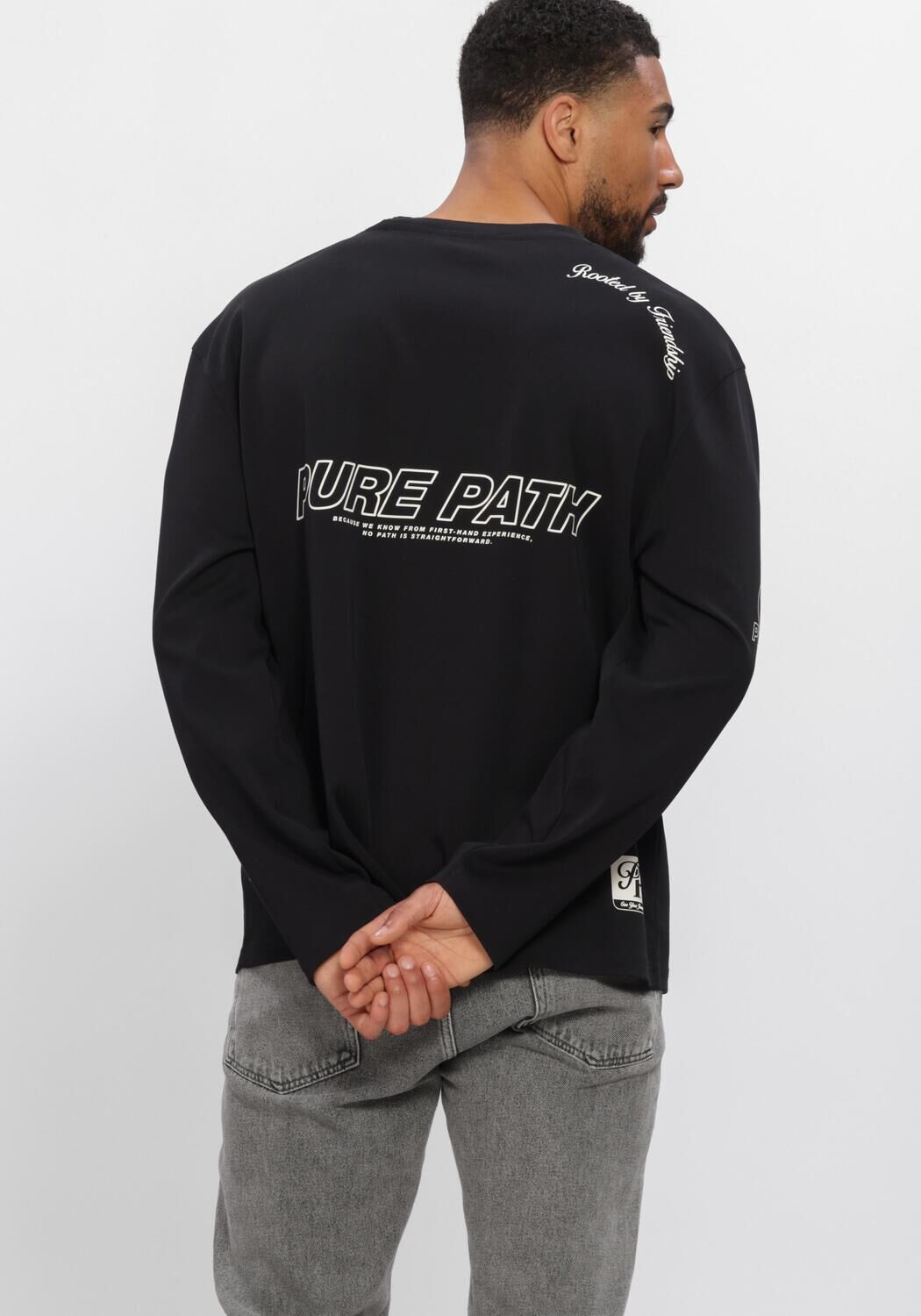 PURE PATH T-shirt UNITED LONGSLEEVE en noir - large
