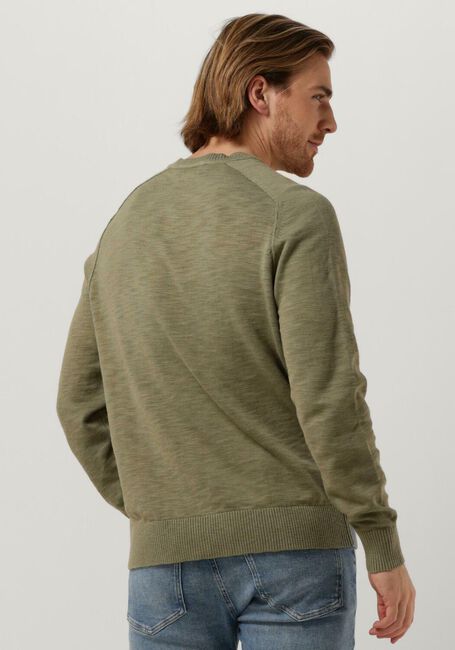 Khaki CALVIN KLEIN Trui SLUB TEXTURE SWEATER - large