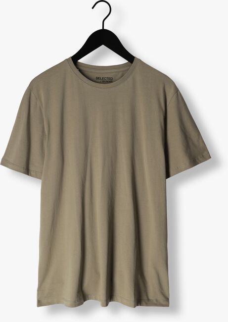 SELECTED HOMME T-shirt SLHASPEN SS O-NECK TEE en vert - large