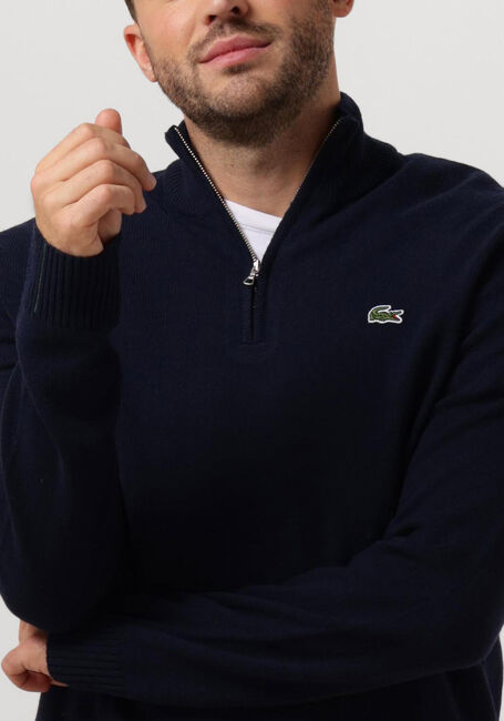 LACOSTE Pull 1HA1 MEN SWEATER Bleu foncé - large