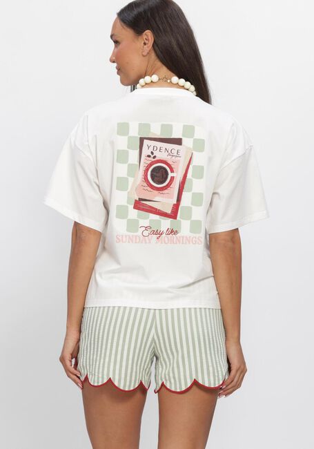 YDENCE T-SHIRT SUNDAY MORNINGS Hauts & T-shirts Blanc - large