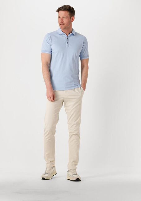 Lichtblauwe GENTI Polo POLO 3 BUTTON SS J2001-1212 - large