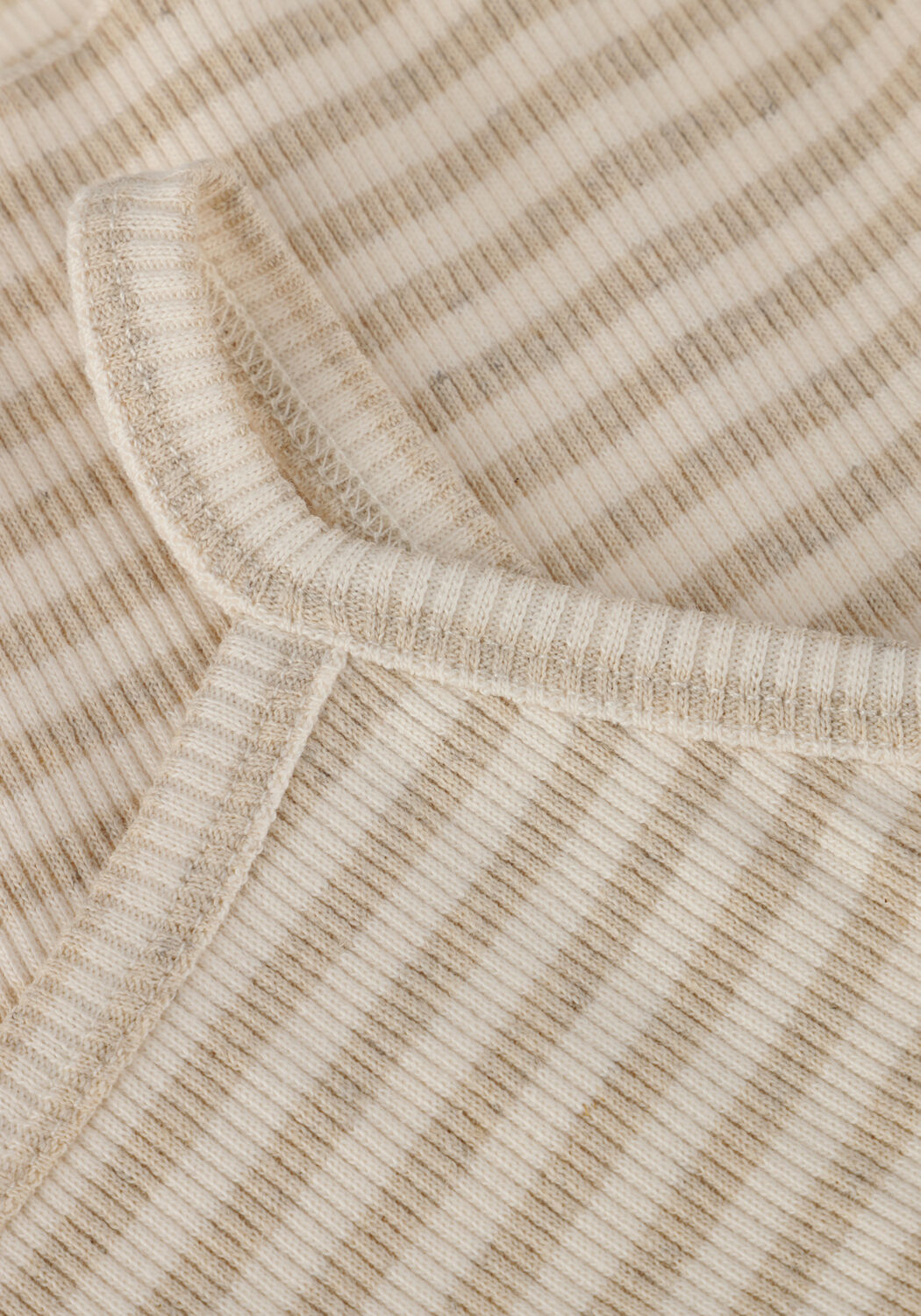 PLAY UP Haut STRIPED RIB TOP Blanc - large