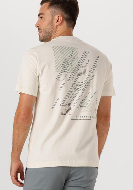 Gebroken wit CAST IRON T-shirt REGULAR FIT PEACHED JERSEY - large