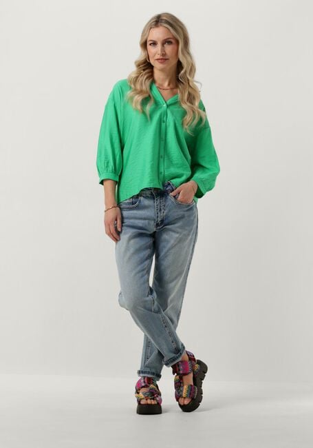 Groene POM AMSTERDAM  VIOLET LUSH GREEN BLOUSE - large